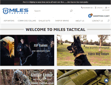 Tablet Screenshot of milestactical.com